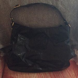 Tori Burch Distressed Leather Satchel